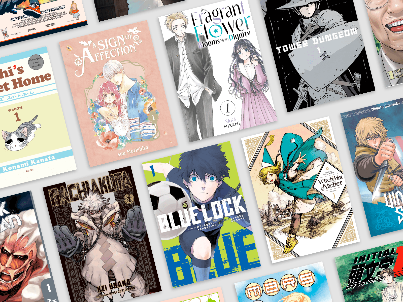 Collage of popular Kodansha manga covers